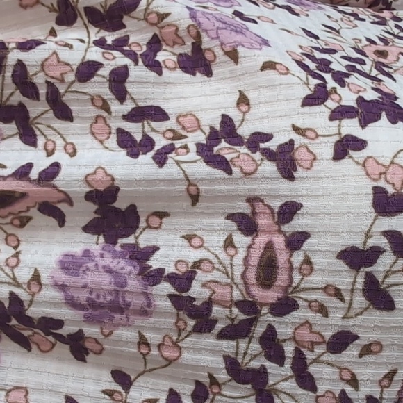 Melloday Floral Ribbed Top - Picture 2 of 7